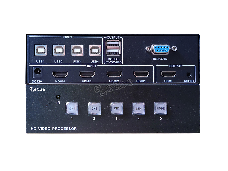 非标KVM+鼠标穿越四画面分割器